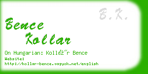 bence kollar business card